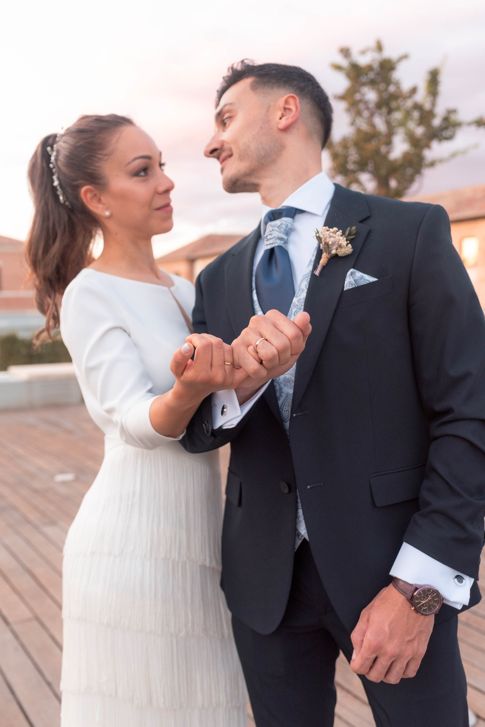 Fotografía de boda en carrusel