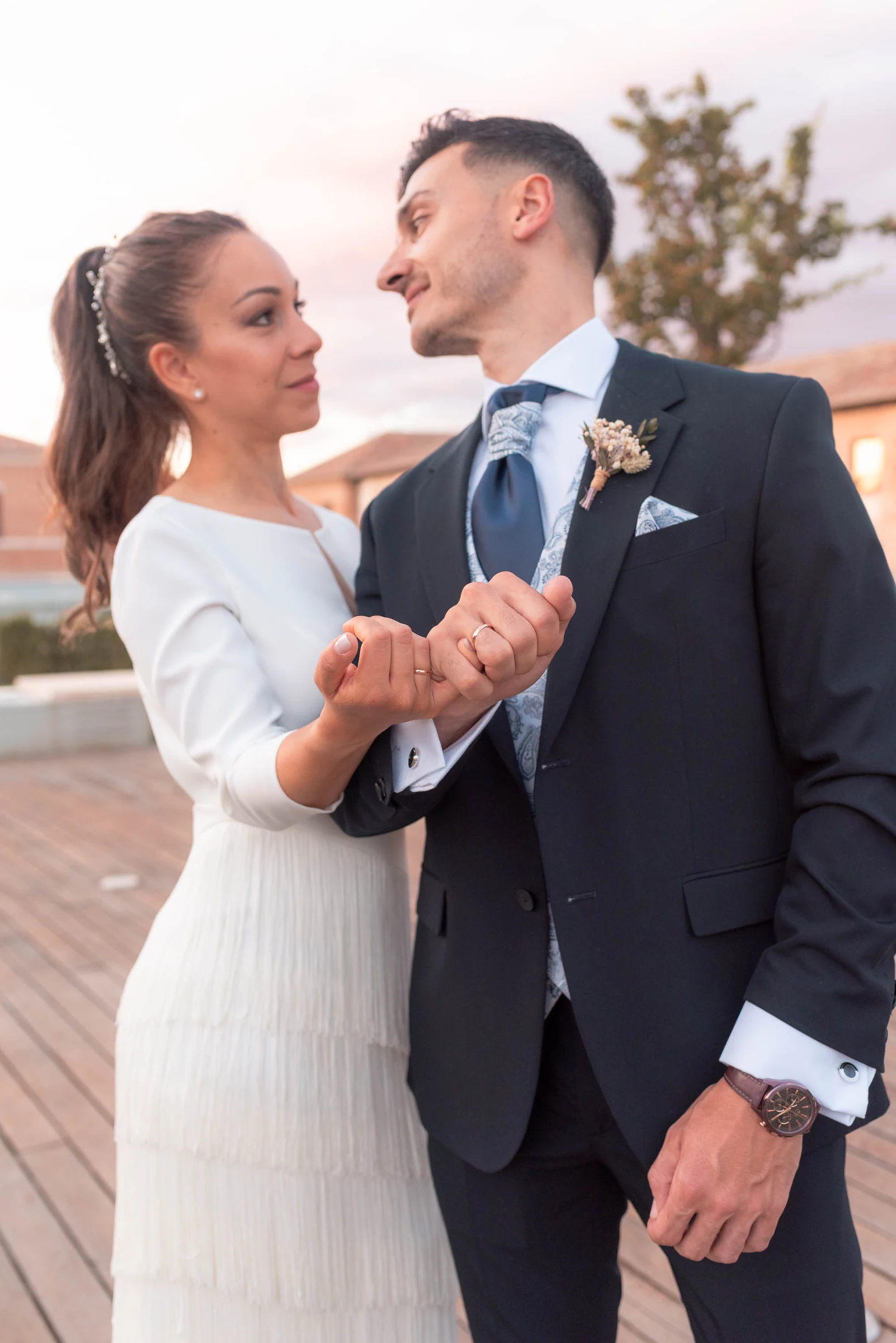 Fotografía de boda en carrusel